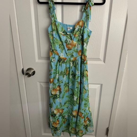 BB Dakota by Steve Madden lemon print midi dress - Picture 3 of 4